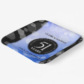 51エレガント回目のサファ結婚イア記念日 ペーパープレート (傾斜あり)