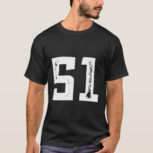 51ハ祝ッピーBデイパーティーおもしろいフォント Tシャツ (正面)