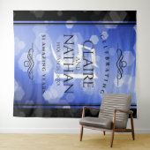 51周年サファイア婚 anniversary 記念日を祝おう タペストリー (インサイチュ(横))