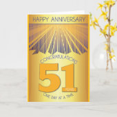 51回目の断酒記念日 | ゴールデンレイ12ステップ カード (黄色い花)