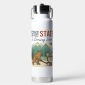 51州ビーバーホッケーカナダ米国国旗のデザイン ウォーターボトル (正面)