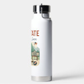 51州ビーバーホッケーカナダ米国国旗のデザイン ウォーターボトル (左面)