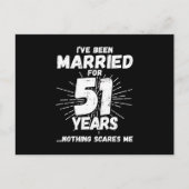 51年目の夫婦のユーモアあふれる結婚記念日 ポストカード (正面)