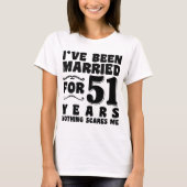 51年目の結婚記念日のプレゼント Tシャツ (正面)