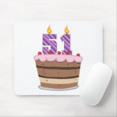 51歳のお誕生日ケーキ マウスパッド (マウス)