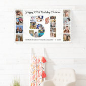 51歳の誕生日パーティーナンバー51フォトコラージュ 横断幕 (インサイチュ)