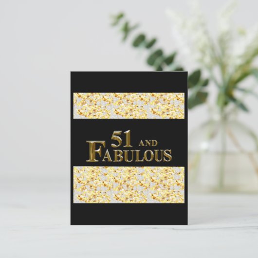 51歳の誕生日 ポストカード (スタンド正面)