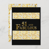 51歳の誕生日 ポストカード (正面/裏面)