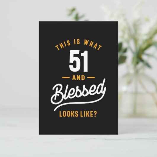 51歳の誕生日 出欠カード (スタンド正面)