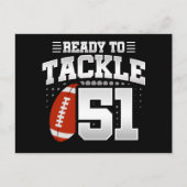 51歳タックルサッカーパーティー51誕生日 ポストカード (正面)