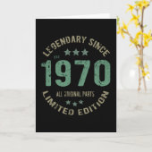 51歳ブデイレジェンド51誕生日 カード (黄色い花)