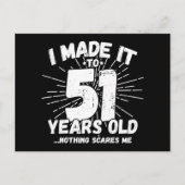 51歳皮肉なミーム 面白い51歳の誕生日 ポストカード (正面)