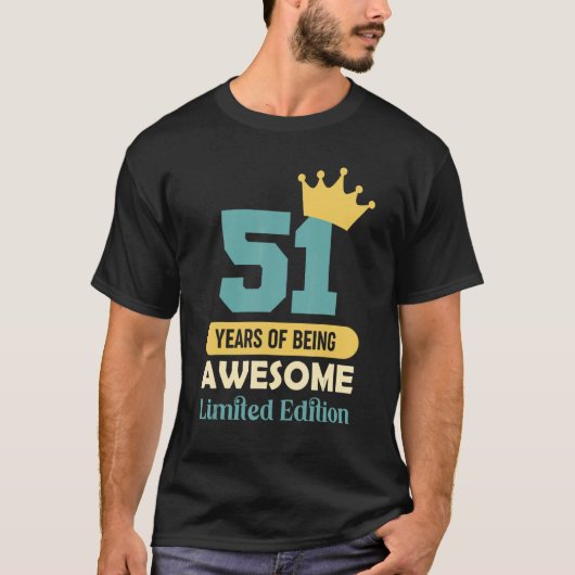 51歳素晴らし51誕生日 Tシャツ (正面)