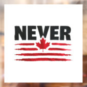 51番目のカナダ人トランプのポリティックなし ウィンドウサイン (シート2)