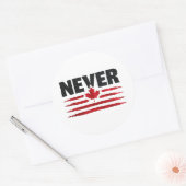 51番目のカナダ人トランプのポリティックなし ラウンドシール (封筒)