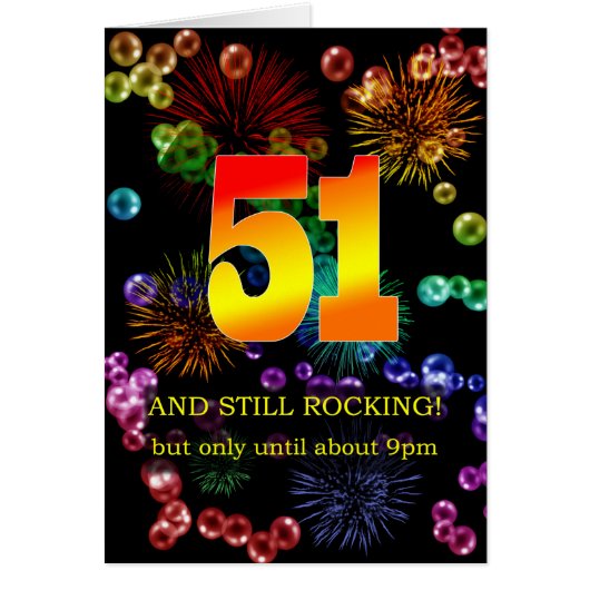 51番目の誕生日がまだ揺れる (正面)