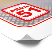 51砂漠プリント ポスター (角)