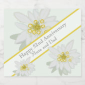 51結婚周年記念 スパークリングワインラベル (シングルラベル)