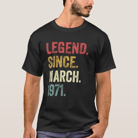 51誕生日ギフト51歳の伝説Marc以来 Tシャツ (正面)