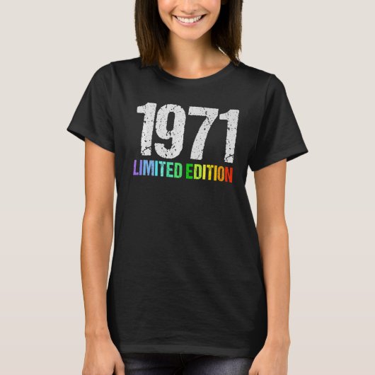 51誕生日レディースメンズ51年1971 3 Tシャツ (正面)
