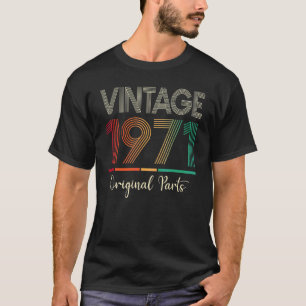 51誕生日ヴィンテージ1971年誕生日1971元 Tシャツ