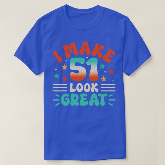 51誕生日1 Tシャツ (デザイン正面)