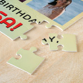 51誕生日:おもしろいレインボー#,名前をカスタムする&写真 ジグソーパズル (側面)