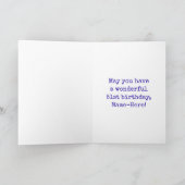 51誕生日-おもしろい、アーバングラフィティインスパイアルック カード (内部)