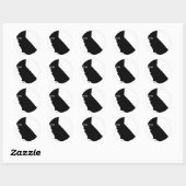 510エリアコード、カリフォルニア、ベイエリア ラウンドシール (シート)