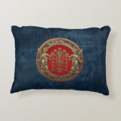 [510]生命の木と二つの金ゴールドニンシュタ アクセントクッション (裏面)