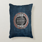 [510]生命の木と銀のニンタルス2つ アクセントクッション (正面(垂直))