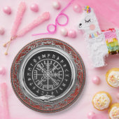 [510] Vegvisir -バイキングの銀製の魔法のRunicコンパス ペーパープレート (パーティー)