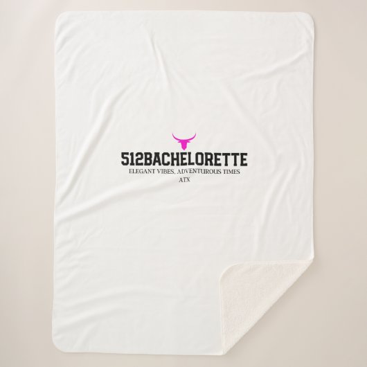 💕512独身最後の夜パーティー シェルパ ブランケット | 花嫁一族 (正面)