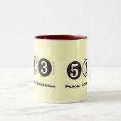 513市外局番の平和愛野球のマグ ツートーンマグカップ (中央)