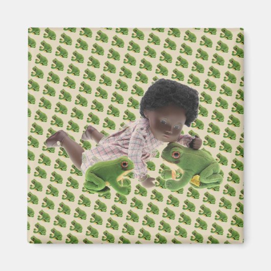 519サーシャカラブラックベビーマグネット マグネット (正面)