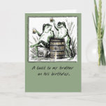 51941 Brother, Beerで誕生日カエル カード<br><div class="desc">ブラザー誕生日のフロッグユーモアのあるカードはビールと一緒に自慢するカエルを示しており、あなたの兄の大きな日のために準備ができている。</div>