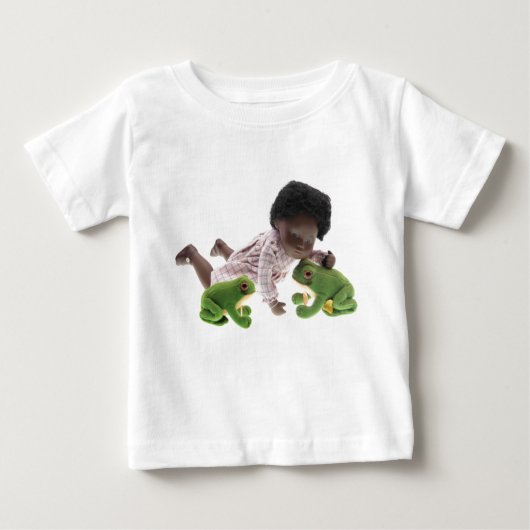 519 Sasha Cara Black  Baby ベビーTシャツ (正面)