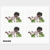 519 Sasha Cara Black  Baby Aufkleber 長方形シール (シート)