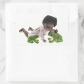 519 Sasha Cara Black  Baby Aufkleber 長方形シール (バッグ)