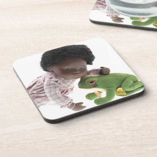 519 Sasha Cara Black  Baby Untersetzer コースター (左側)