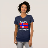 51%のノルウェー語 Tシャツ (正面フル)