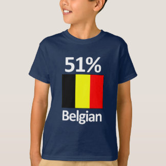 51%のベルギー人 Tシャツ