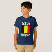 51%のベルギー人 Tシャツ (正面フル)