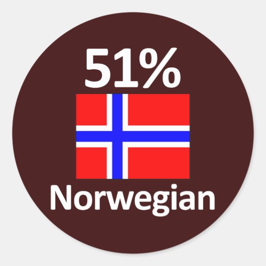 51%ノルウェー語 ラウンドシール (正面)