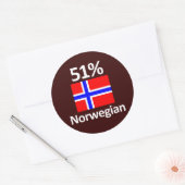 51%ノルウェー語 ラウンドシール (封筒)