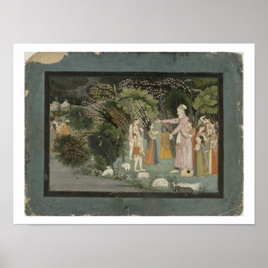 51.207/28 Nandaのラダ頼ーがクリシュナホテルを護衛する ポスター (正面)