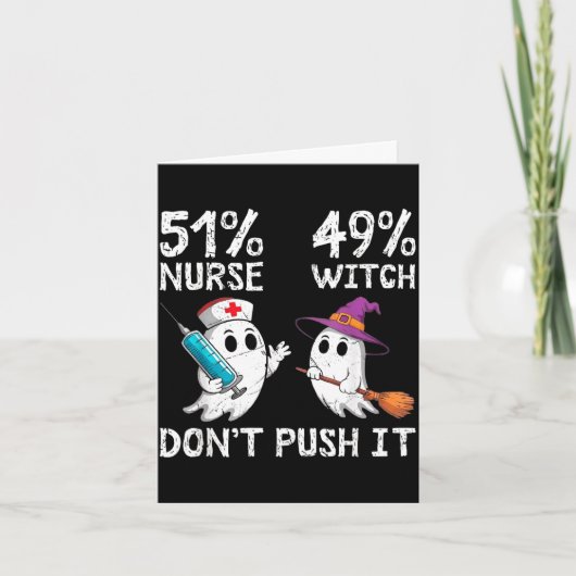 51% nurse 49% witch don't push it  カード (正面)