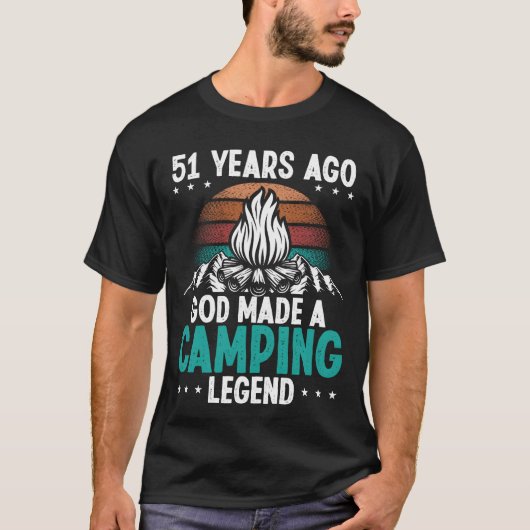 51 Year Old Camping Legend Scout 51Birthday Camper Tシャツ (正面)