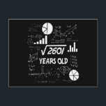 51 Years Old Bday Math Teacher 51st Birthday Gift ポストカード<br><div class="desc">Birthday Design For anyone who's horoscope say difficult & Stubborn But totally worth.Wear it with pride at work,  school gym perfect to pair with shorts,  leggings or jeans for a casual yet trendy Look</div>