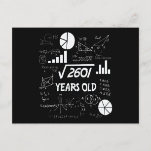 51 Years Old Bday Math Teacher 51st Birthday Gift ポストカード